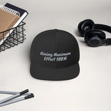 Load image into Gallery viewer, Snapback "Maximum Effort" Hat - gray