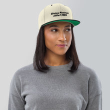 Load image into Gallery viewer, Snapback "Maximum Effort" Hat - black