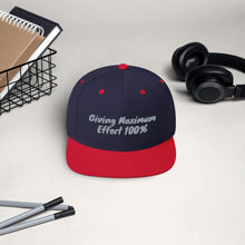 Load image into Gallery viewer, Snapback "Maximum Effort" Hat - gray