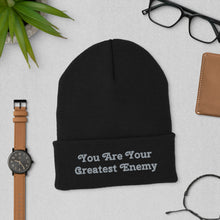 Load image into Gallery viewer, Cuffed "Greatest Enemy" Beanie