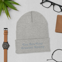 Load image into Gallery viewer, Cuffed "Greatest Enemy" Beanie