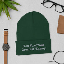Load image into Gallery viewer, Cuffed "Greatest Enemy" Beanie