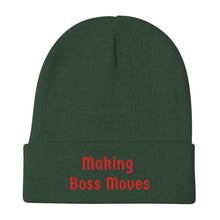 Load image into Gallery viewer, Embroidered "Making Boss Moves" Beanie