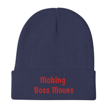 Load image into Gallery viewer, Embroidered "Making Boss Moves" Beanie