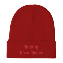 Load image into Gallery viewer, Embroidered "Making Boss Moves" Beanie