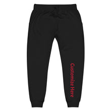 Load image into Gallery viewer, Unisex customizable fleece sweatpants