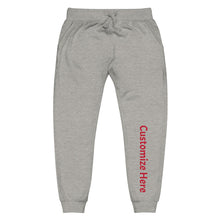 Load image into Gallery viewer, Unisex customizable fleece sweatpants