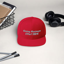 Load image into Gallery viewer, Snapback &quot;Maximum Effort&quot; Hat - gray
