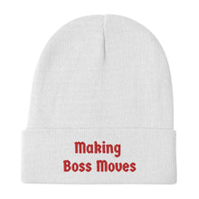 Load image into Gallery viewer, Embroidered &quot;Making Boss Moves&quot; Beanie
