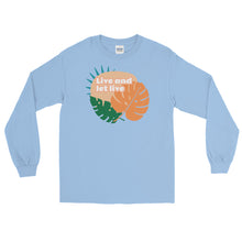 Load image into Gallery viewer, Men’s Long Sleeve &quot;Let Live&quot; Shirt
