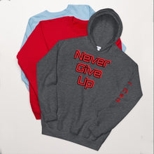 Load image into Gallery viewer, Unisex &quot;Never Give Up&quot; Hoodie
